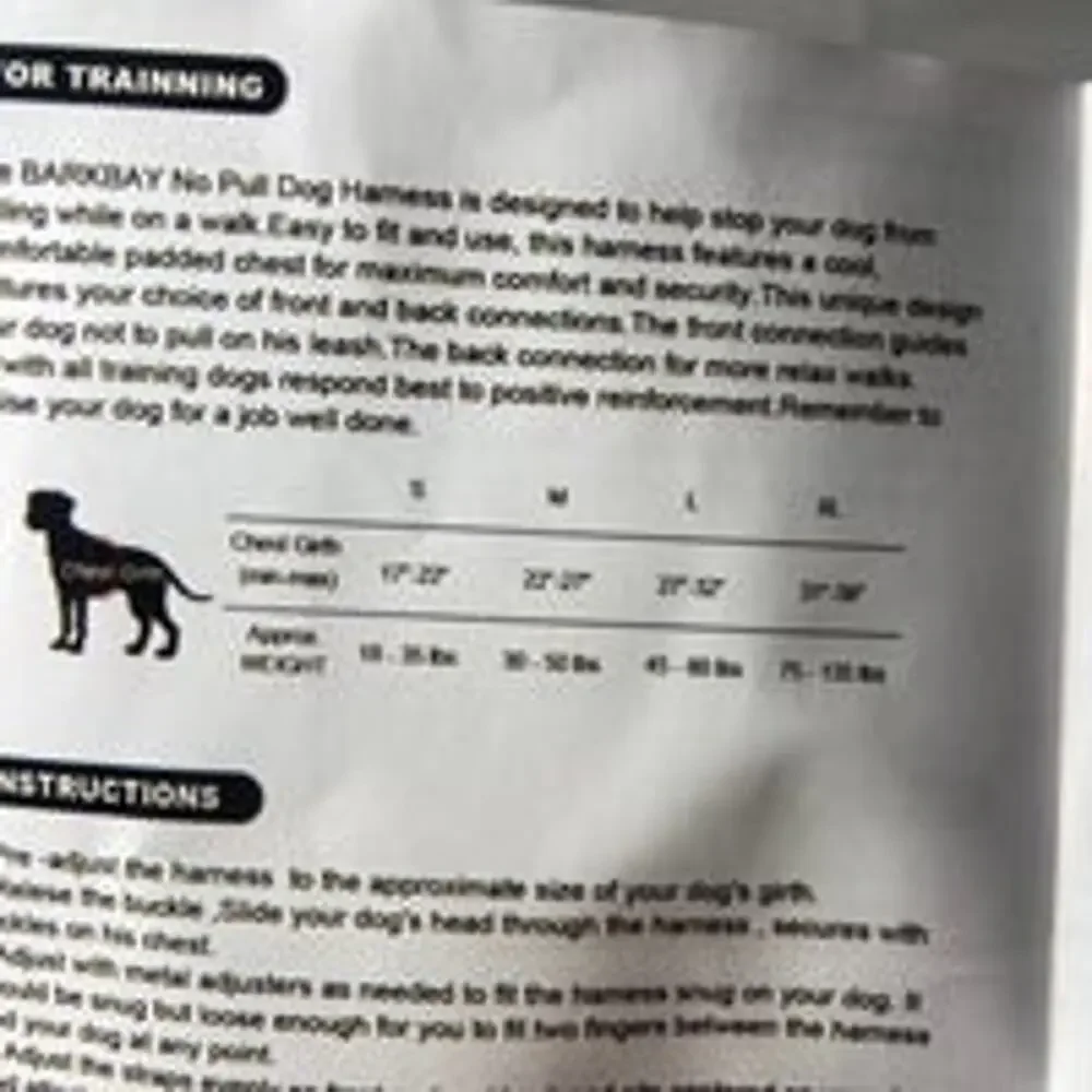 Barkbag medium dog harness